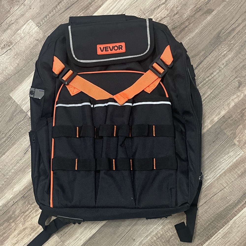 Black and Orange Men's Backpack